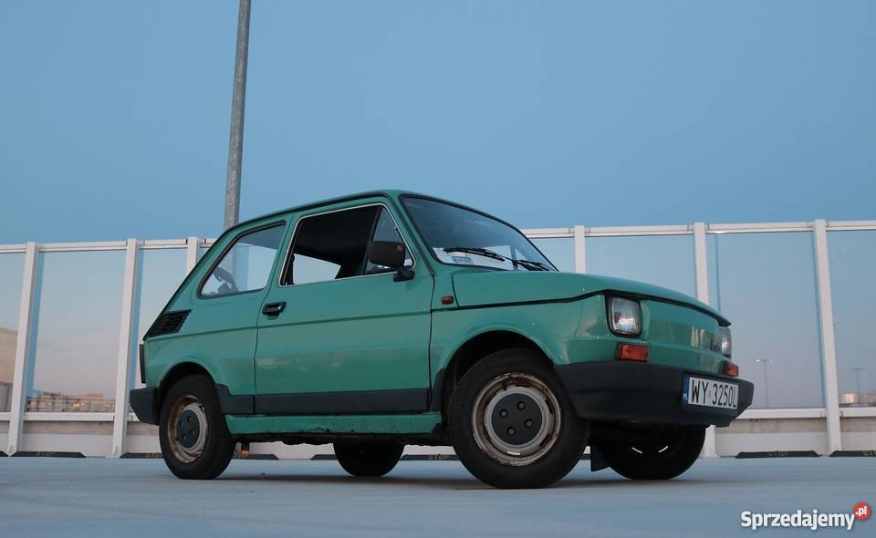 Fiat 126p FL szare wnętrze podkręcony historia Warszawa