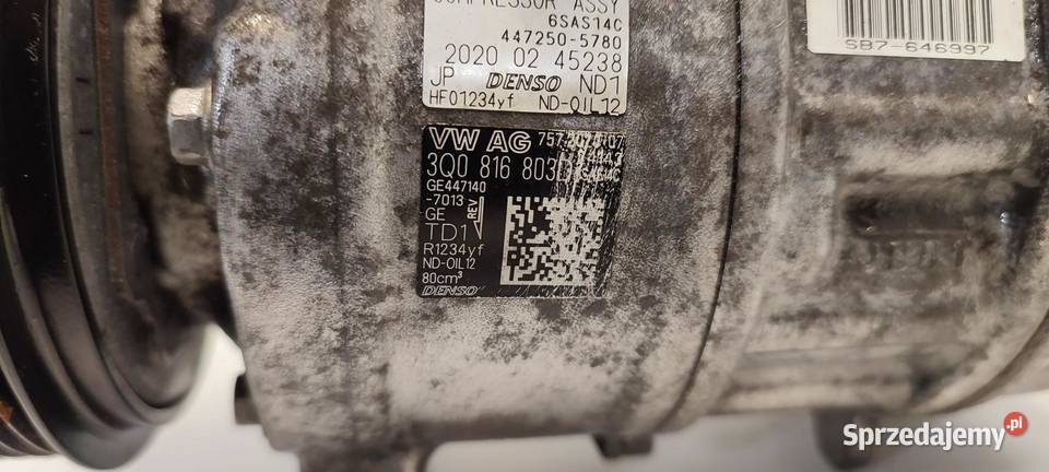 VW TIGUAN II SPRĘŻARKA KLIMATYZACJI 3Q0816803D dolnośląskie