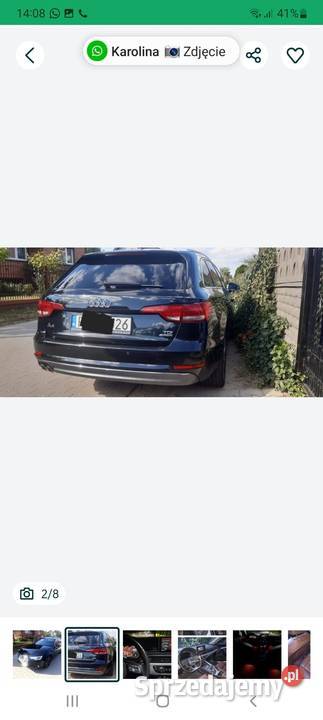 Audi A4 B9 kamera cofania
