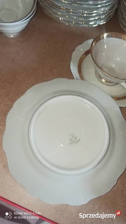 Filiżanka z talerzykiem deserowym K P Karskrona Gdańsk sprzedam