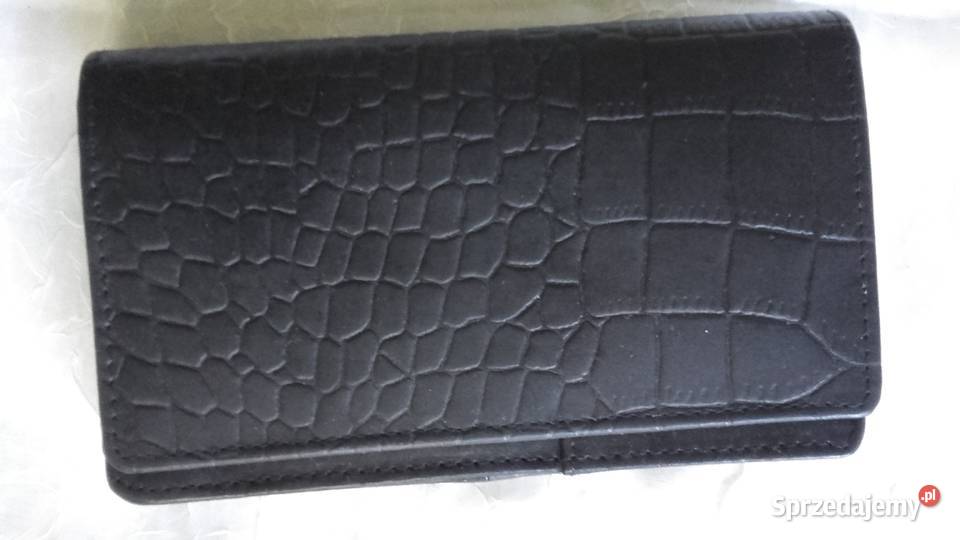 CZARNY PORTFEL SKÓRZANY Piła