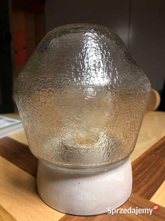 Stara lampa kinkiet PRL Polska porcelanowa