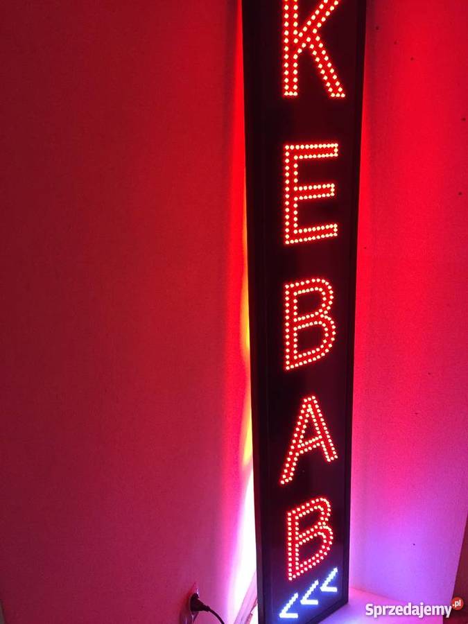 KEBAB LED REKLAMA 160x30 zewnętrzna NOWA Pomiechówek