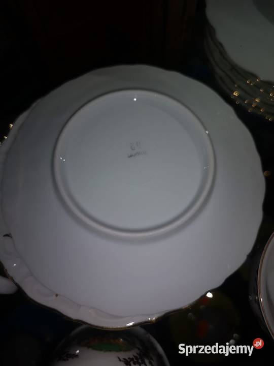 Filiżanka Import scena dworska Biała porcelana Gdańsk