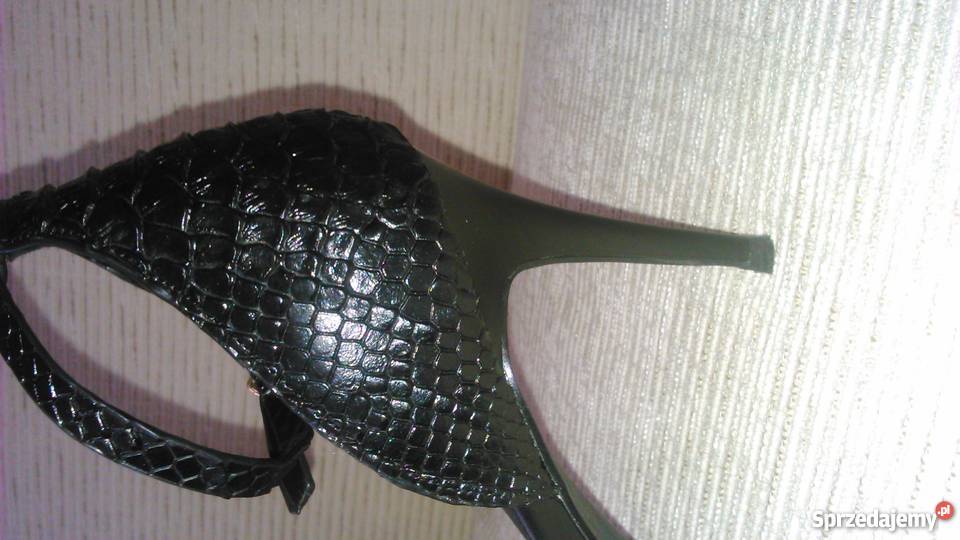 HIT SZPILKI RIVER ISLAND 3940 nowe czarne skóra Świdwin