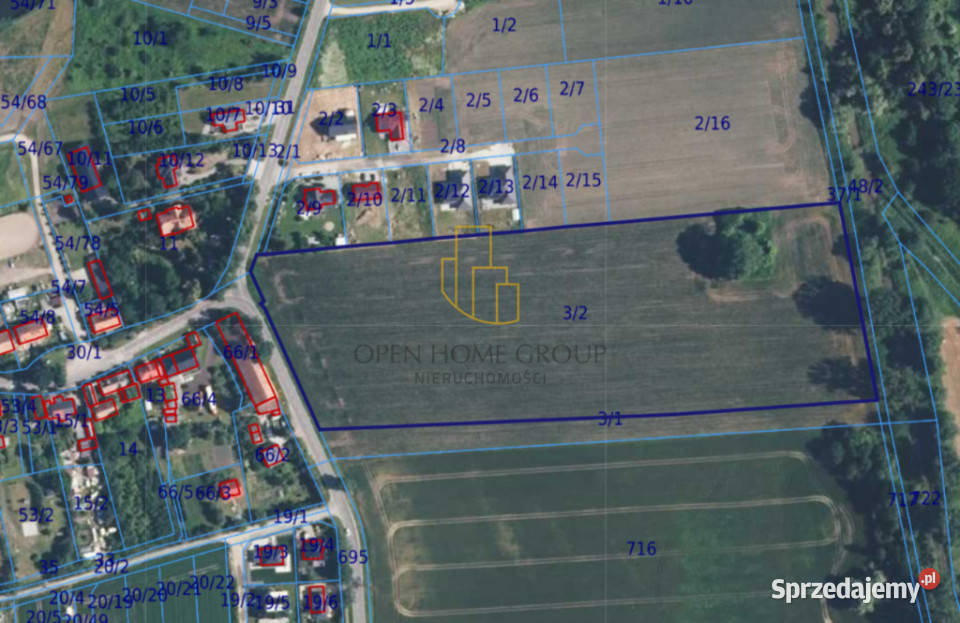 Szukalice działka budowlana 43100 m2 media