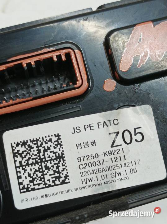 PANEL NAWIEWU 97250K9221 Hyundai Veloster II