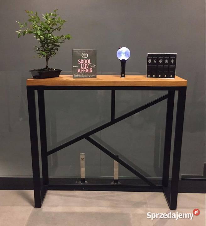 Konsola loft BLAT DĘBOWY NA WYMIAR naturalna Bartoszyce sprzedam