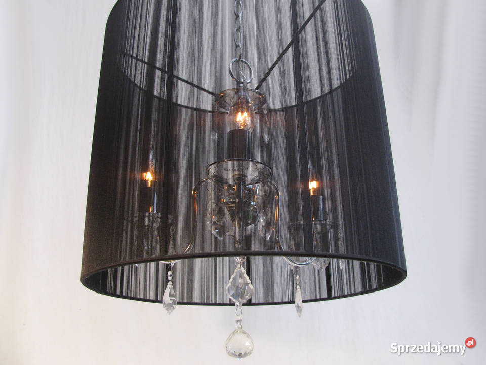 Lampa wisząca Czarna kryształki III zachodniopomorskie Szczecinek