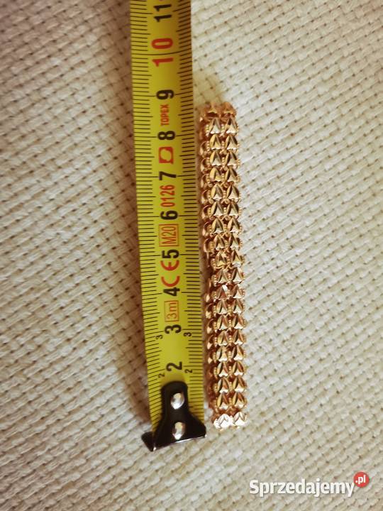 Pozłacany łańcuszek i bransoletka Ząbki