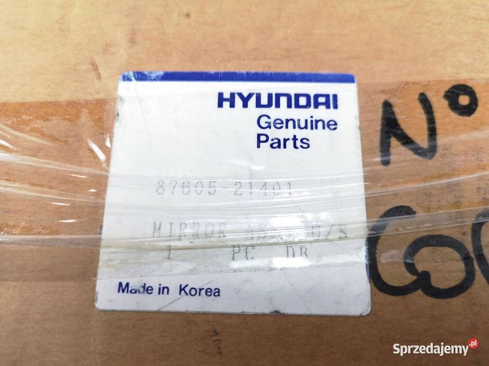 LUSTERKO LEWE HYUNDAI EXCEL 8789 ORIGINAL OE