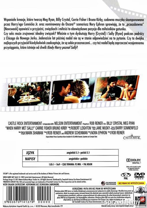 KIEDY HARRY POZNAŁ SALLY MEG RYAN Kultura i Rozrywka Kalisz