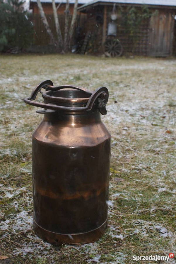 Stara piękna miedziana kanka poj 15 litrów Warszawa
