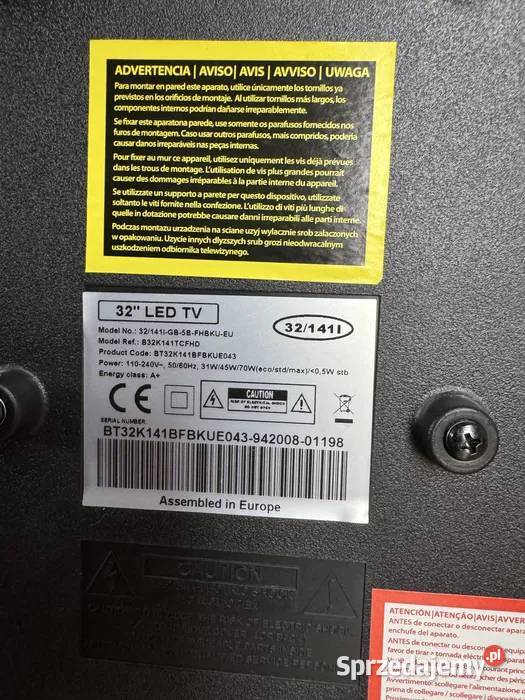 Telewizor 32 cale led Blaupunkt sprawny 32cale Telewizory Żary