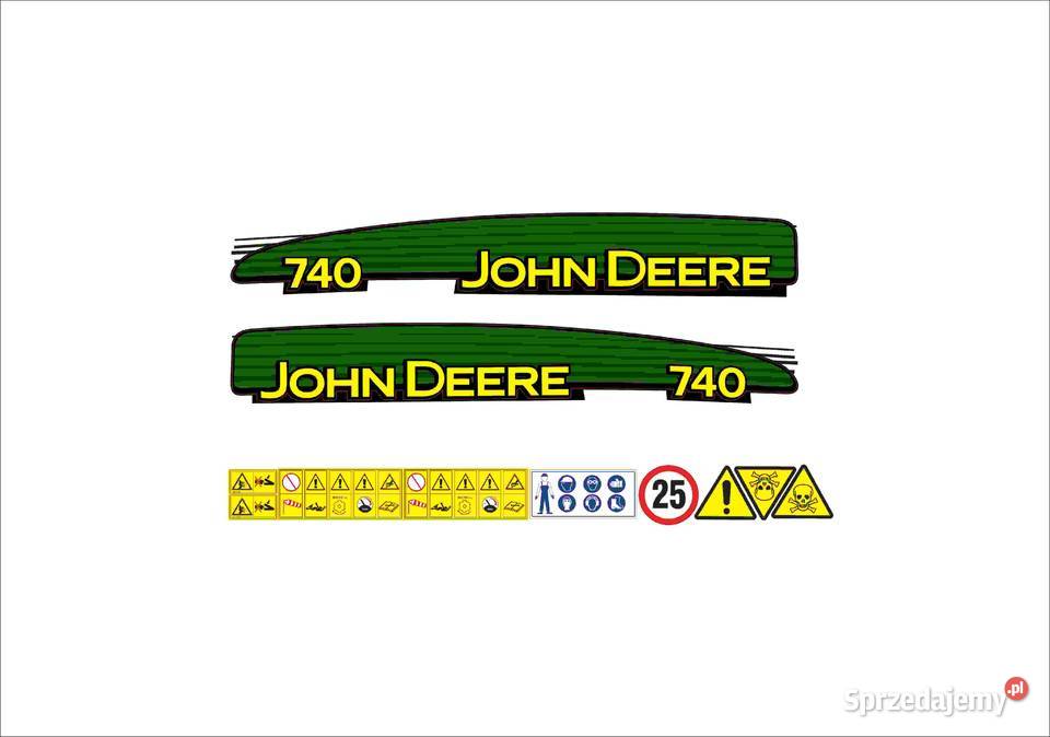 Naklejki John Deere 740 moncny klej odporne wielkopolskie sprzedam