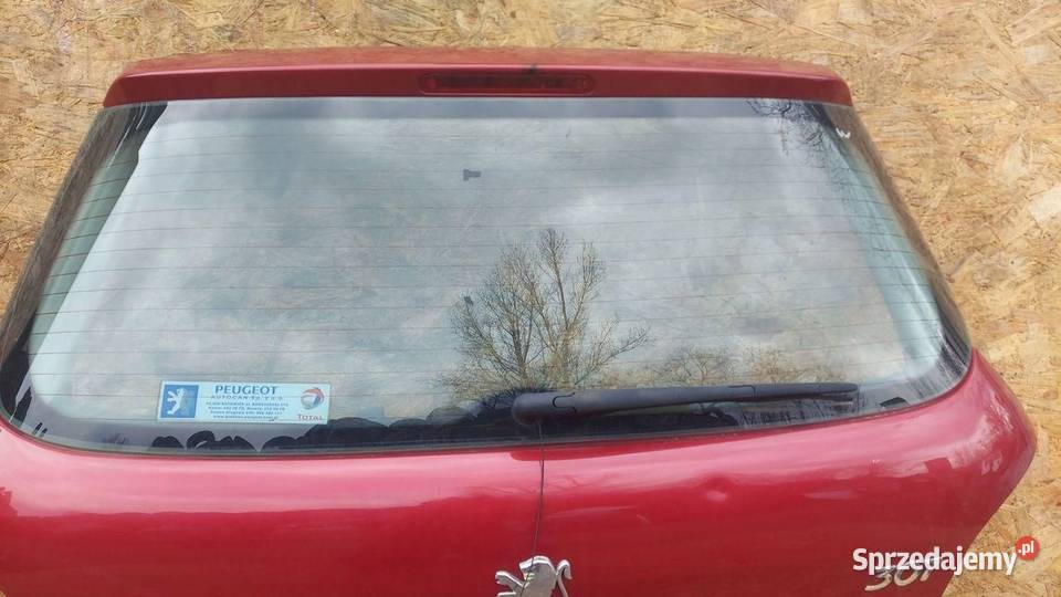 TYLNA KLAPA BAGAŻNIKA TYŁ PEUGEOT 307 HB Rudziniec