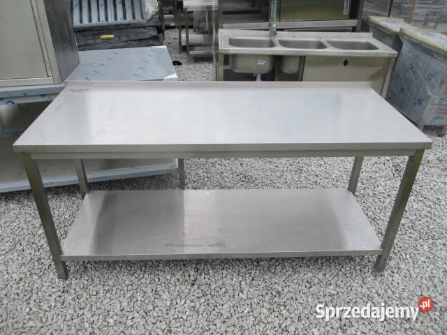 STÓŁ GASTRONOMICZNY Z PÓŁKĄ PRZYŚCIENNY 1807085 Ostrów Wielkopolski