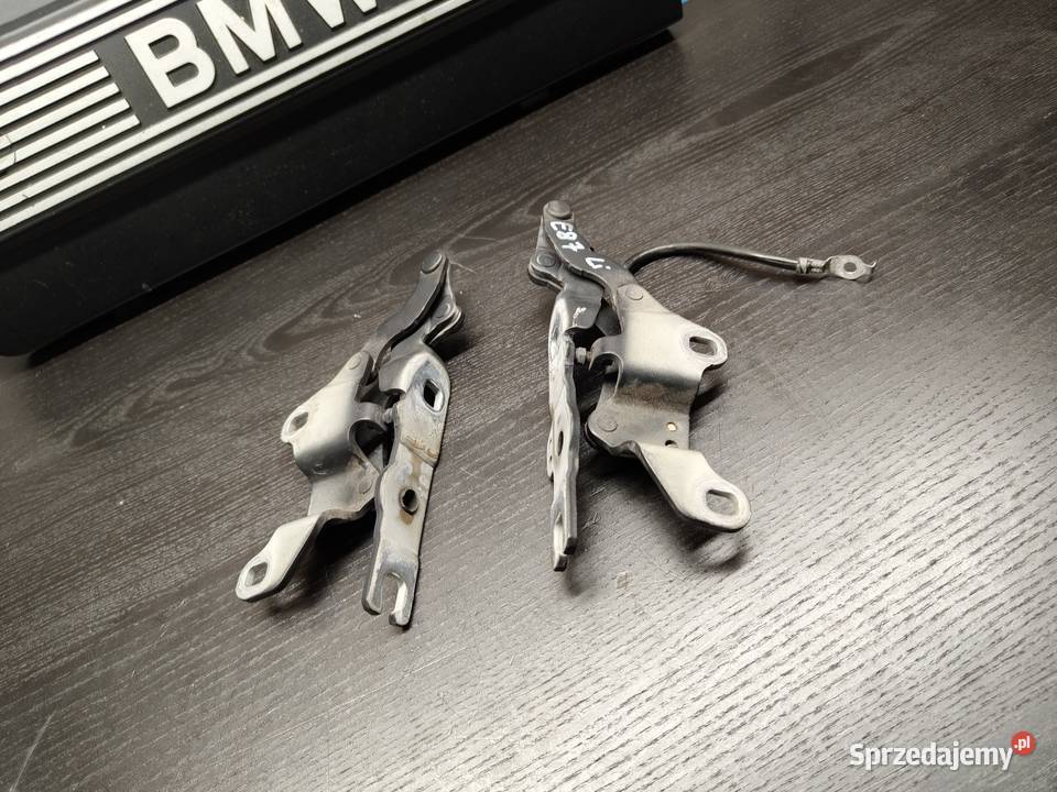 Bmw e87 zawiasy maski przód lewy prawy komplet łódzkie Aleksandrów Łódzki