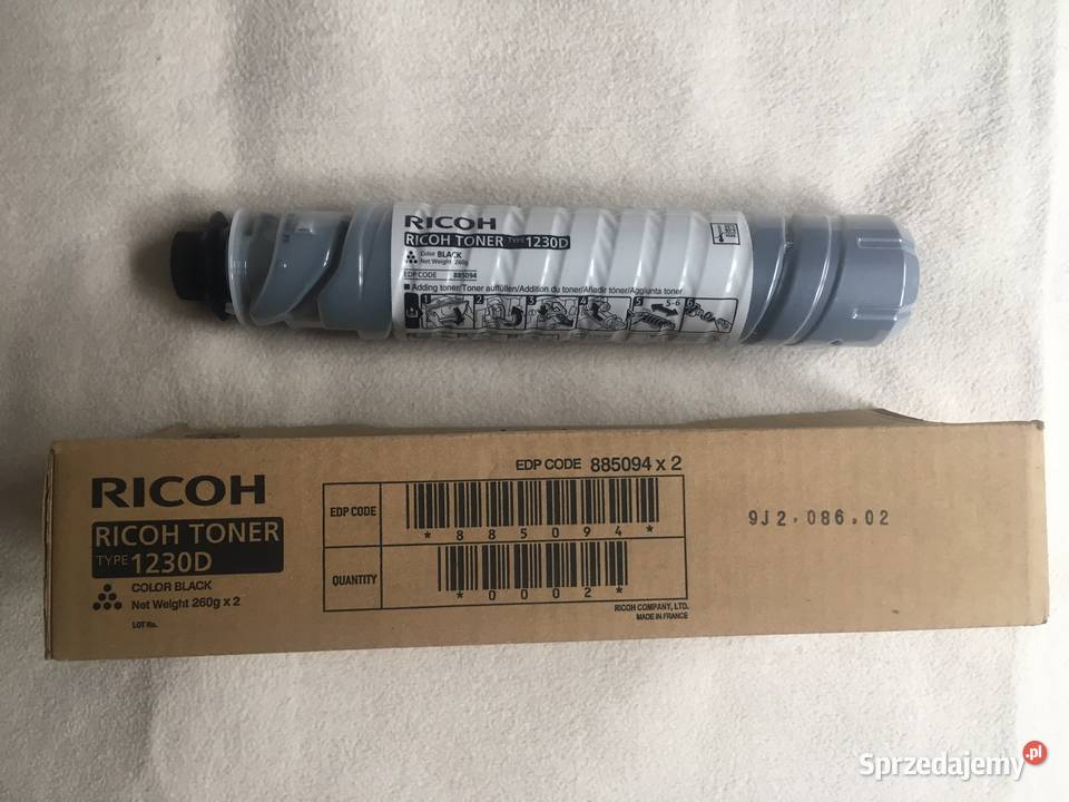 Toner Ricoh 1230D oryginał Made in France Nowy Komputery i Akcesoria Kołobrzeg
