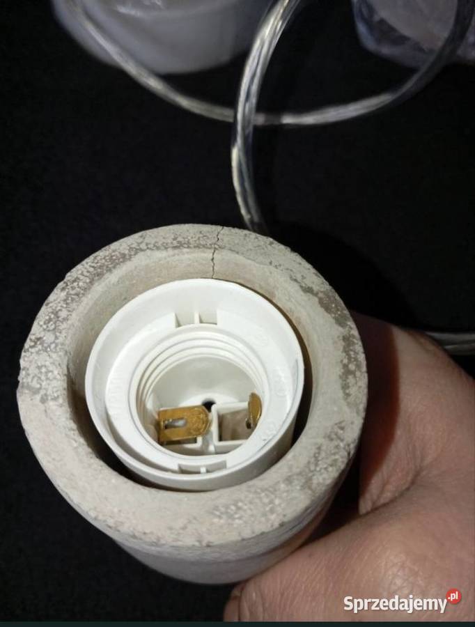 Lampa wisząca EGLO Silvares prawdziwy beton styl Gorzów Wielkopolski