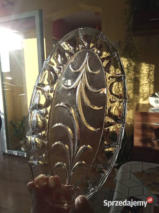 Prl patera śledziarka art deco szklana Łódź sprzedam