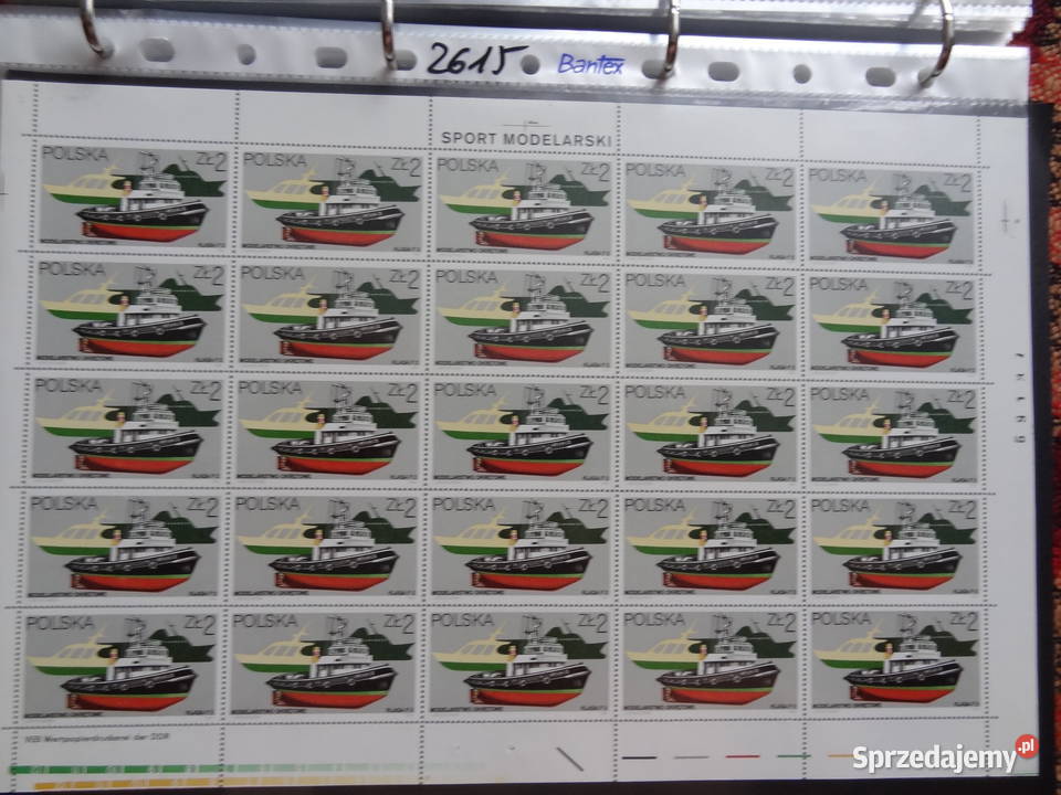 Znaczki pocztowe Polska Fi 26142619 Ark