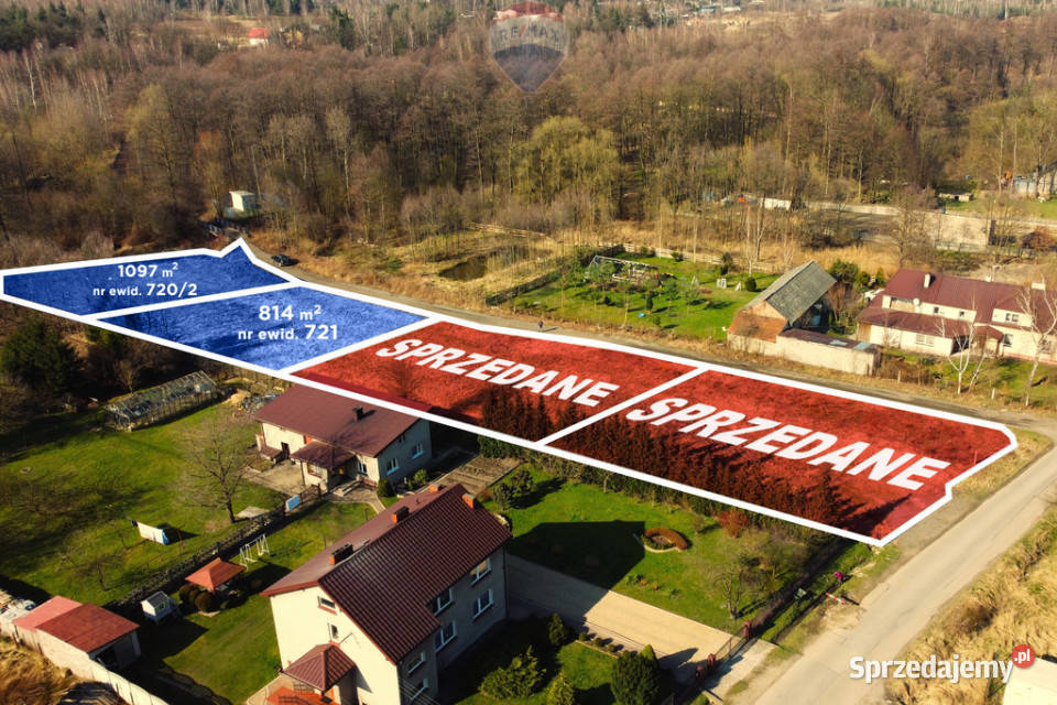 Na sprzedaż 2 działki o łącznej pow 1911 m budowlana śląskie Częstochowa