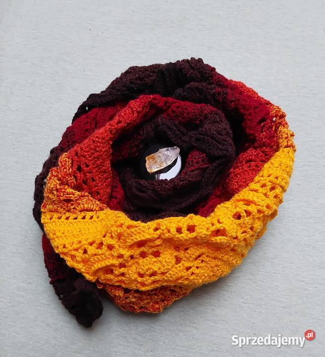 Chusta wykonana na szydełku RĘKODZIEŁO Bydgoszcz