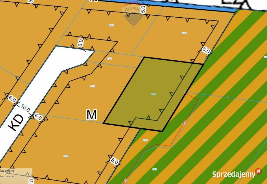 Działka w spokojnej okolicy 35.8m Książenice