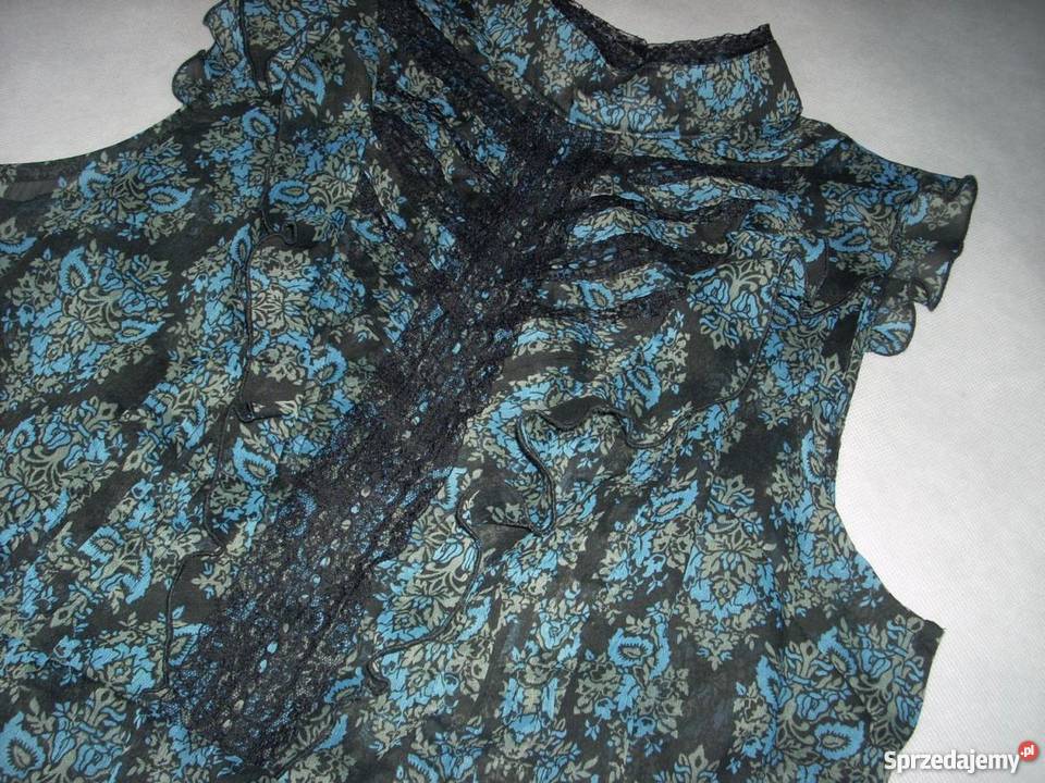 NEXT zwiewna tunika bluzka z KORONKĄ 42 44 Rozmiar 44(XXL) małopolskie