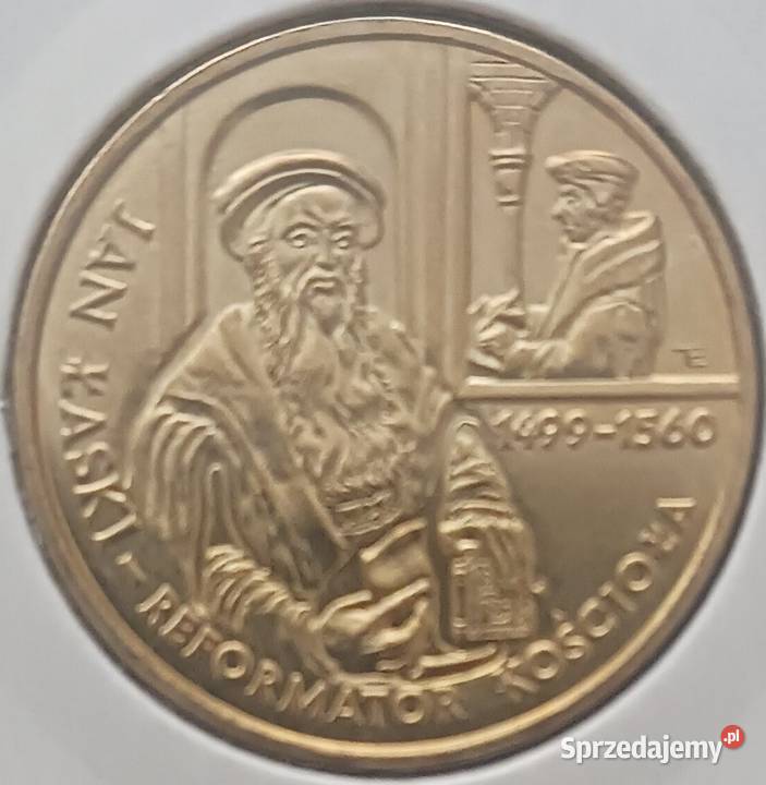 2 Jan Łaski Reformator Kościoła 1999 r mennicze Konin