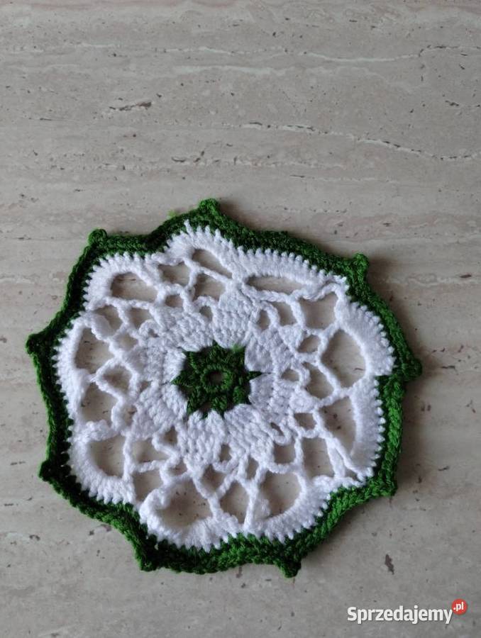 Szydełkowa podstawka pod kubek kujawsko-pomorskie Nieżywięć