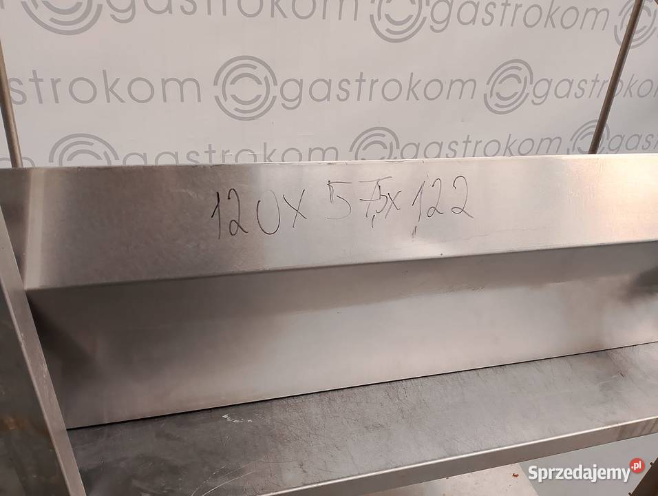 Daszek ze stali nierdzewnej 120x58x122 Wrocław