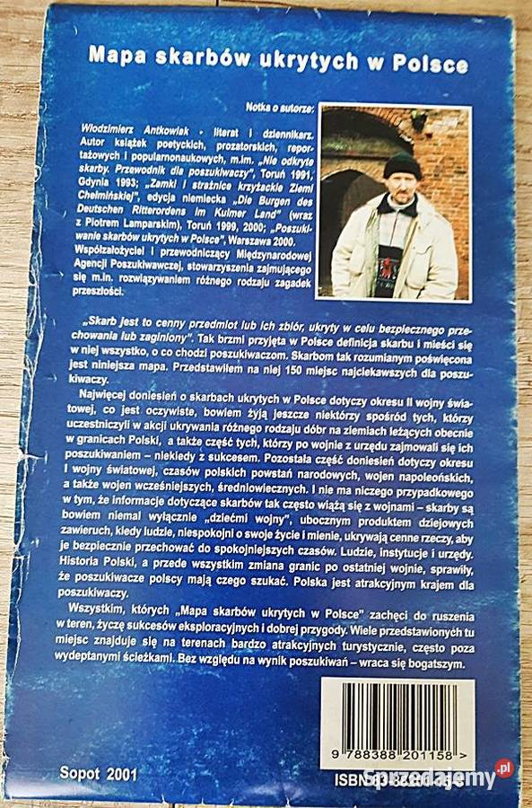 Mapa skarbów ukrytych w Polsce samochodowa 2001 miękka Ostrów Wielkopolski