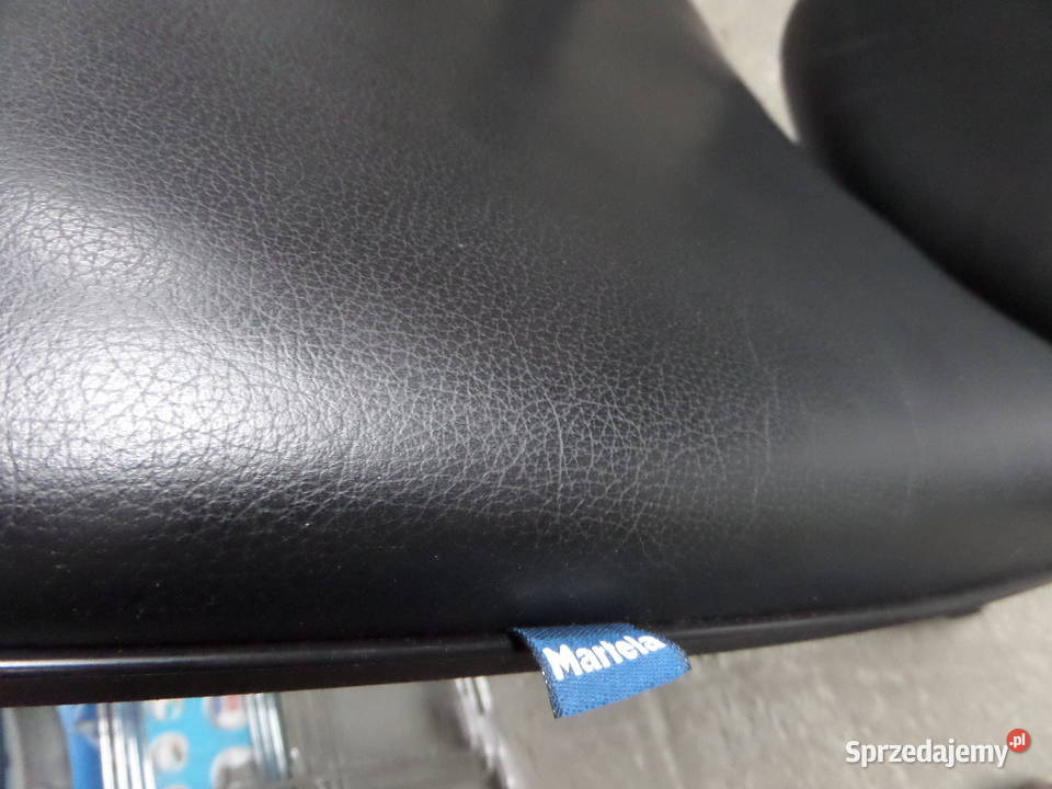 Fotel obrotowy Martela Onda czarna skóra Meble mazowieckie Michałowice