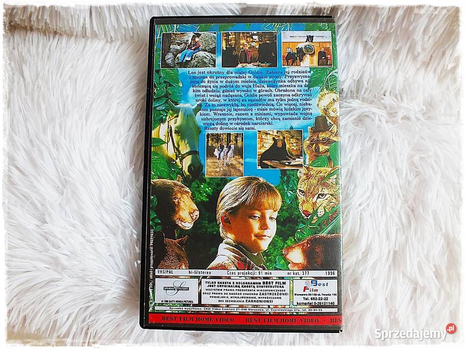 Kaseta VHS Baśń Złotowłosa i trzy misie Film na Żary