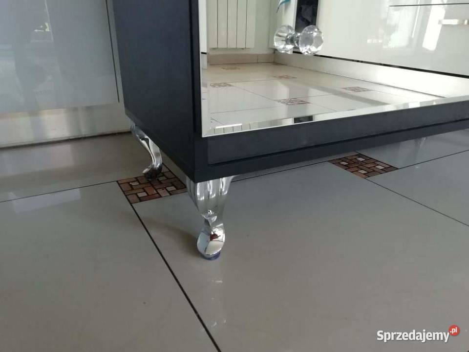 Komoda czarna lustrzana 100 3 szuflady