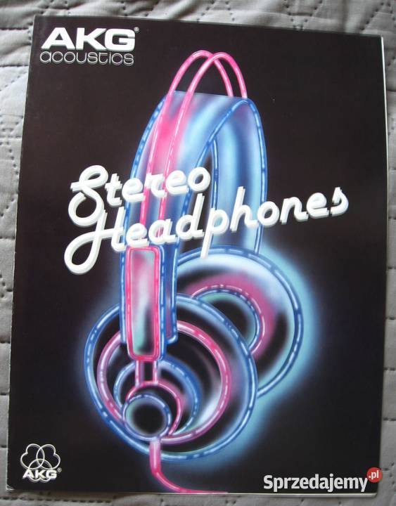 AKG acoustics Stereo Headphones catalog brochure Słuchawki i głośniki Kępice sprzedam