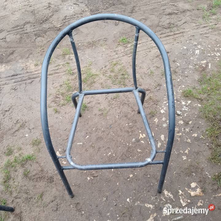 Krzesło Metalowe Stelaż 5 Sztuk Kamień Pomorski