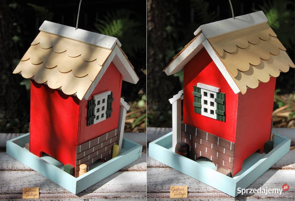 Domek drewniany skandynawski zawieszka wiszący Lublin