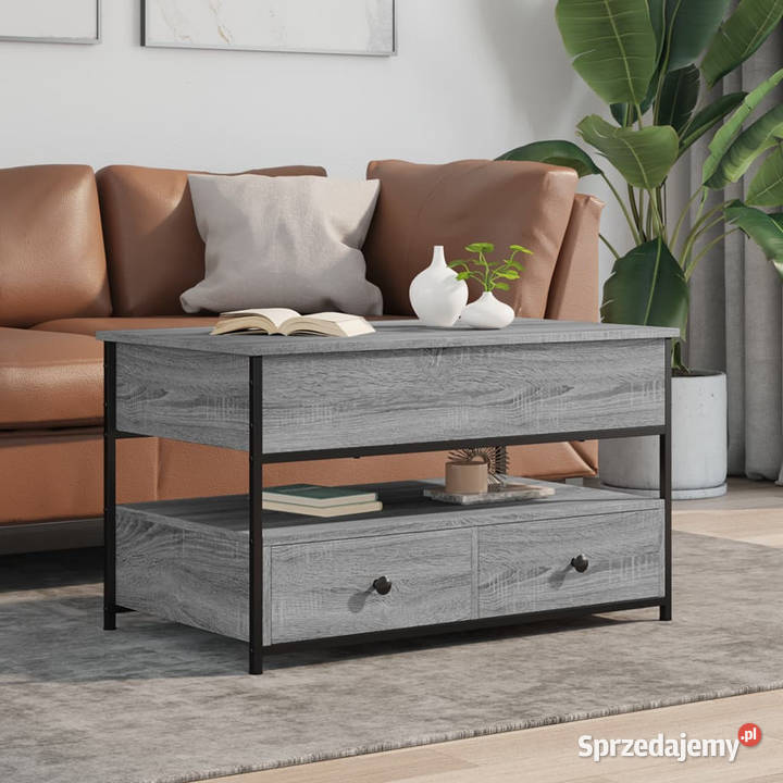 Stolik kawowy szary dąb sonoma 85x50x50 WM845389 mazowieckie Warszawa