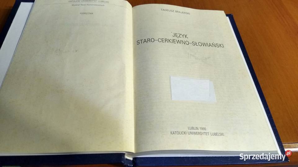 Język staro cerkiewno słowiański podręcznik Gdańsk
