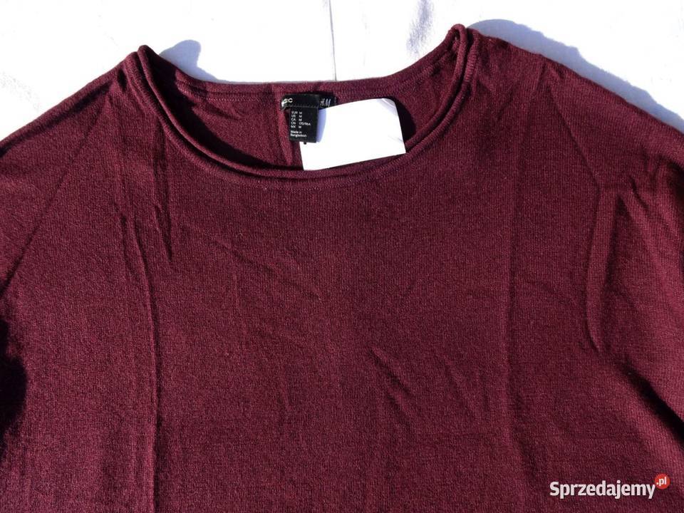 Sukienka HM dzianinowa burgundowa 38 40 Nowy Sącz