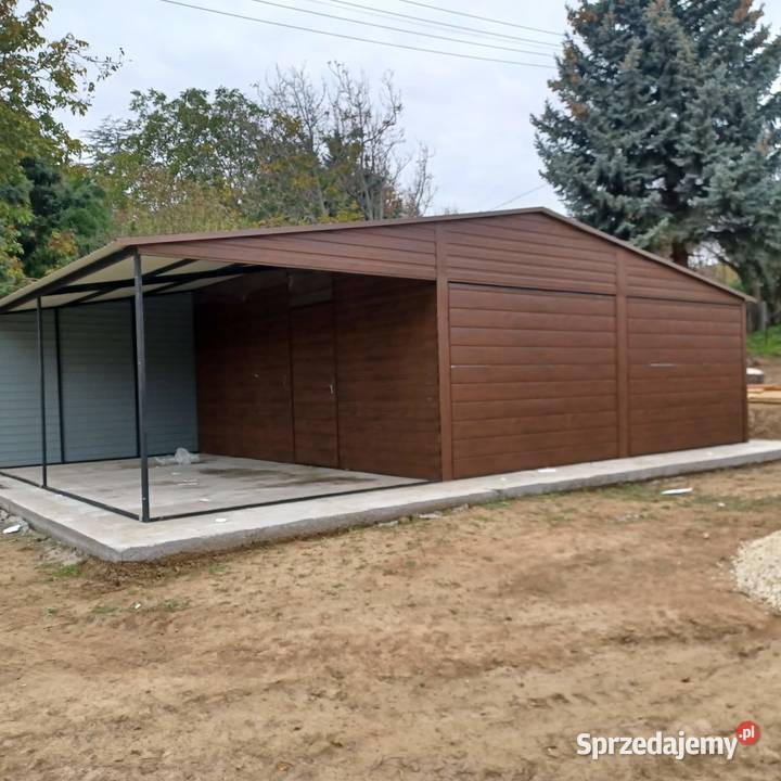 C15 Garaż Blaszany Blaszak Garaże Blaszane Wiaty 45m2 Kościan sprzedam
