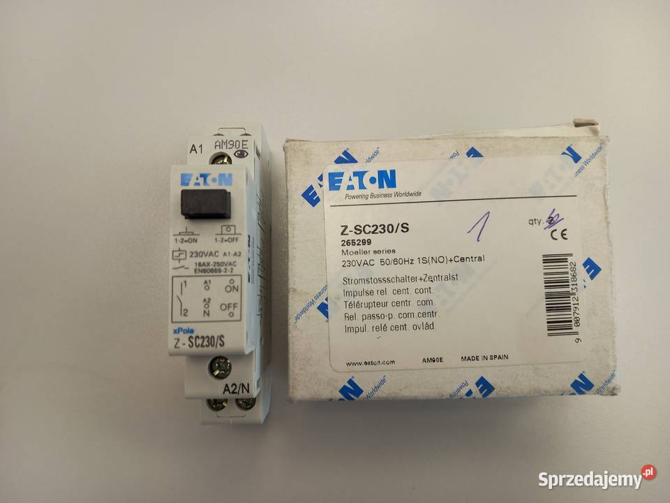 Przekaźnik impulsowy ZSC230S 1NO 16A 230V AC