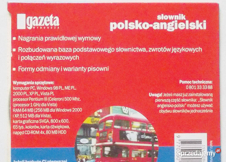 słownik polsko nagielski na płycie cd angielski Opole sprzedam