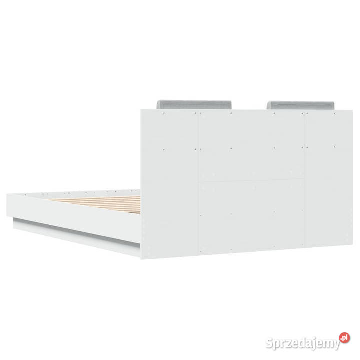 Rama łóżka z wezgłowiem biała 135x190 WM3209954 Warszawa sprzedam