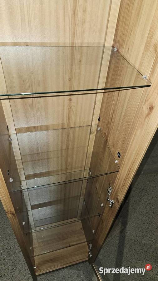 Sprzedam witryna regał szkło ikea grevback dąb Kredensy i witryny Aleksandrów Łódzki sprzedam
