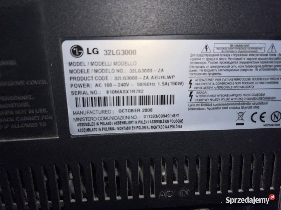 uszkodzony telewizor Philips i lg LCD Jaworzno