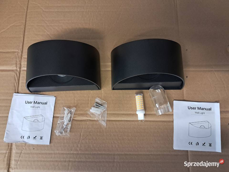 2 nowe czarne kinkiety 16x9x10 brak metki Kinkiety świętokrzyskie Sandomierz